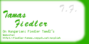 tamas fiedler business card